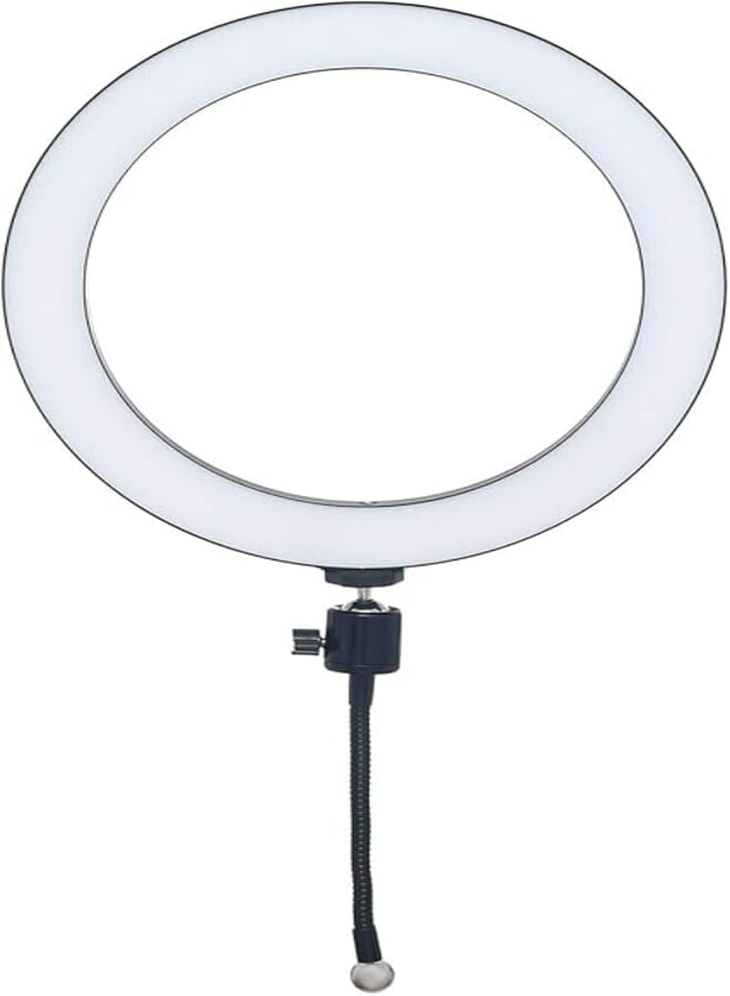 Ring Light Live Stream For Digital Cameras C33 - Black White